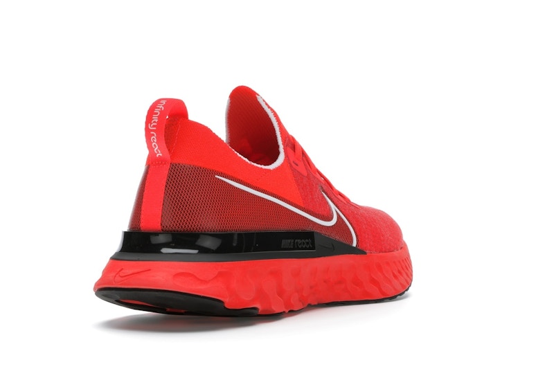 Nike React Infinity Run Flyknit Bright Crimson Black