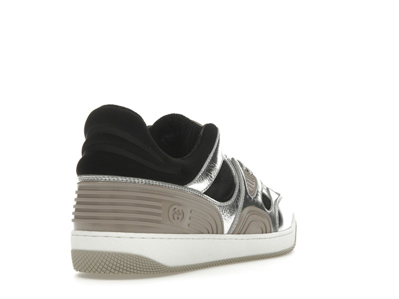 Gucci Basket Low Silver Black
