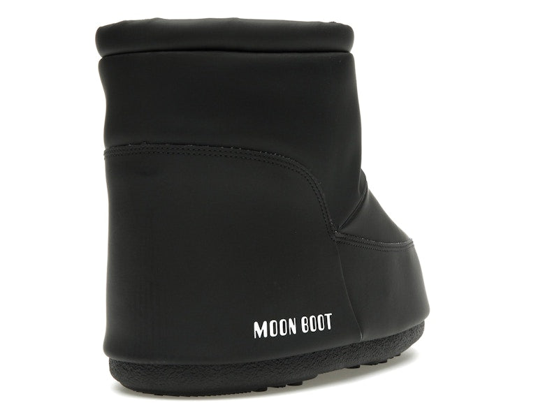 Moon Boot No Lace Rubber Boot Black