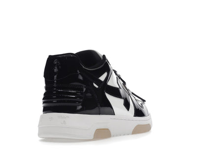 OFF-WHITE Out Of Office OOO Low Tops Patent Black White