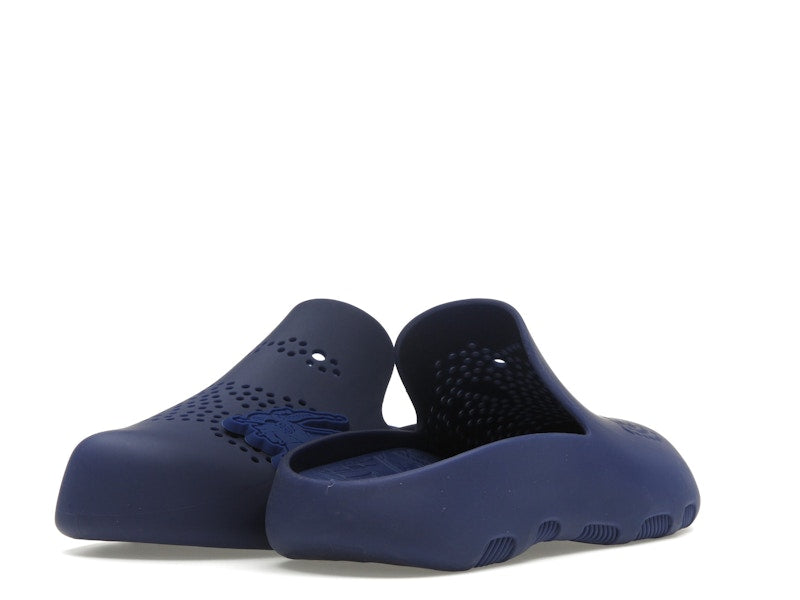 Burberry Stingray Perforated Slides Blue