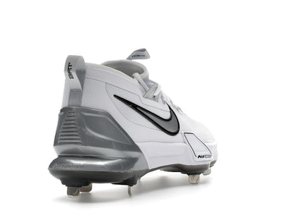 Nike Force Zoom Trout 9 Elite White Black Pure Platinum Metallic Silver