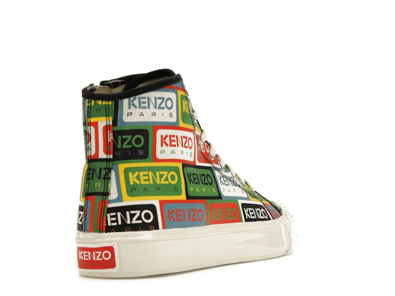 Kenzo School High Top Trainers Multi
