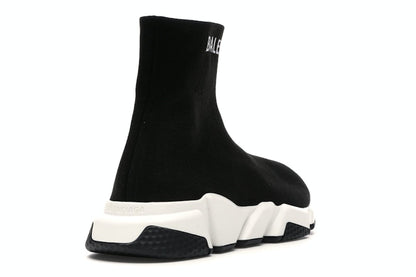 Balenciaga Speed Sock Slip-On Black White