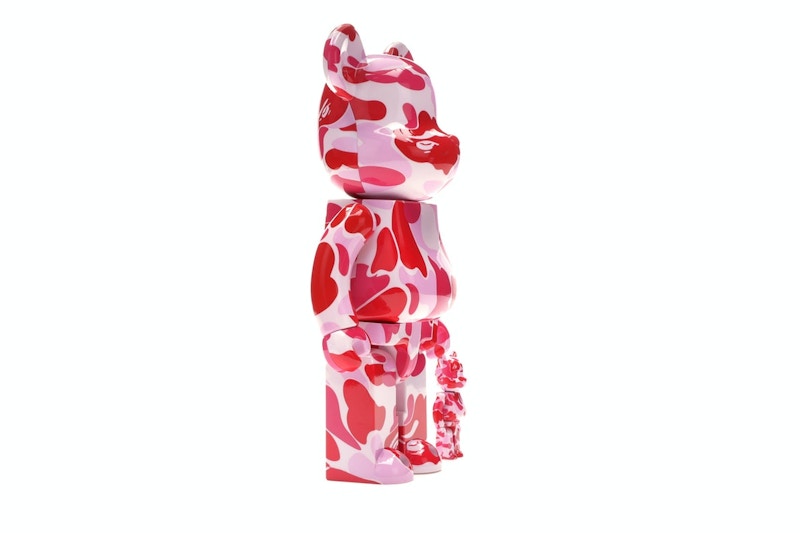 Bearbrick A Bathing Ape ABC Camo 100% & 400% Set Pink