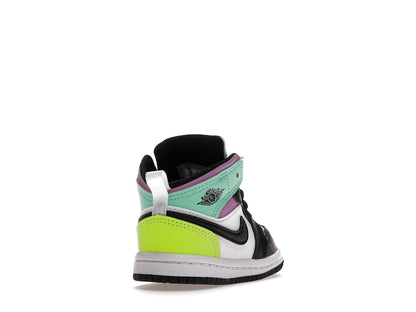 Jordan 1 Mid Pastel Black Toe (TD)