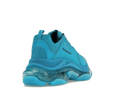 Balenciaga Triple S Clear Sole Teal Blue