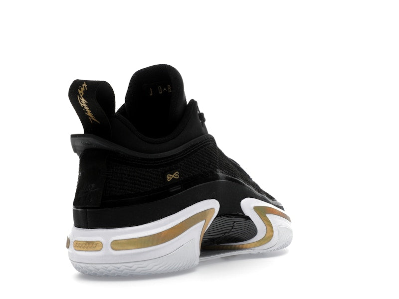 Jordan 36 Low PF Black Gold (White Sole)