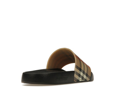 Burberry Check Print Slides Archive Beige (Women's)