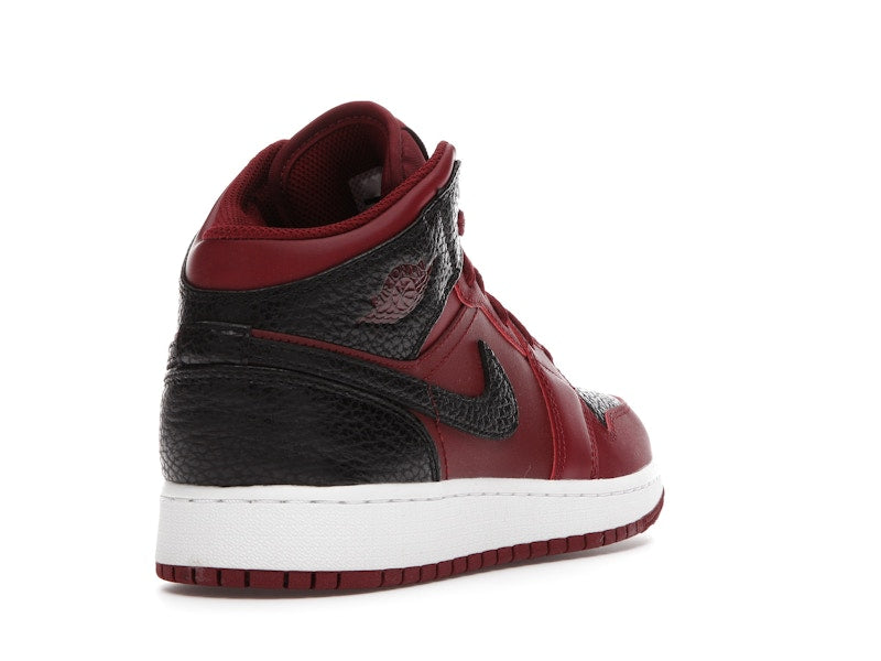 Jordan 1 Mid Team Red Black White (GS)