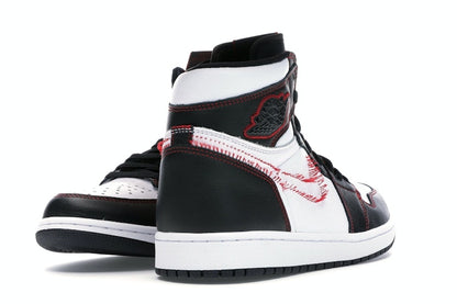 Jordan 1 Retro High Defiant White Black Gym Red