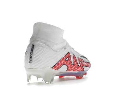Nike Zoom Mercurial Superfly 9 Elite FG White Bright Crimson