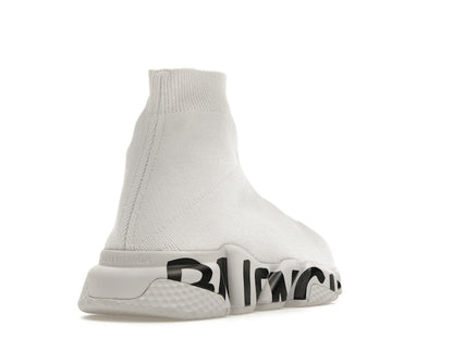 Balenciaga Speed Graffiti Trainers White Black