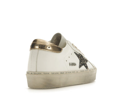 Golden Goose Hi Star White Glitter Gold (Women's)