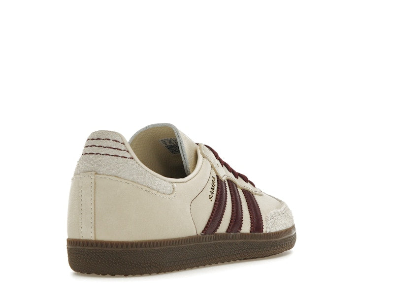 adidas Samba OG Wonder White Maroon (Women's)