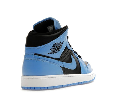Jordan 1 Mid University Blue Black