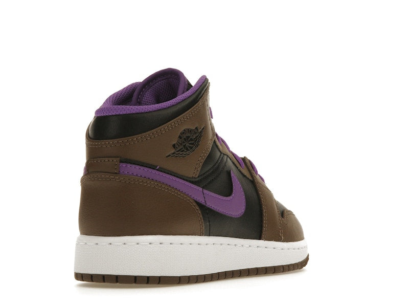 Jordan 1 Mid Purple Mocha (GS)