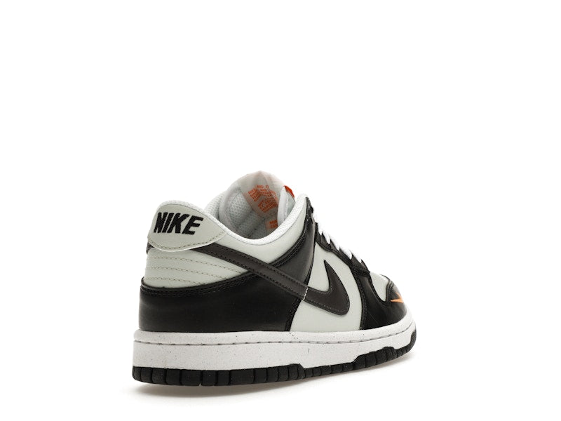 Nike Dunk Low Black Bright Mandarin Mini Swoosh (GS)