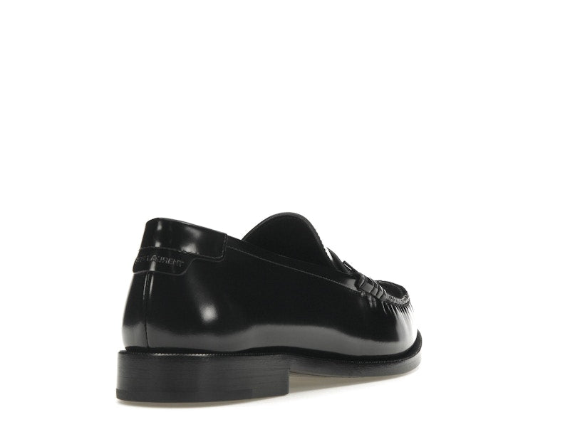 Saint Laurent Le Loafer Penny Slippers Black Leather