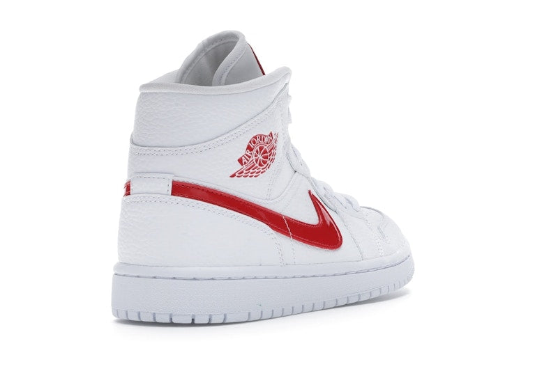 Jordan 1 Mid White University Red (Women's)