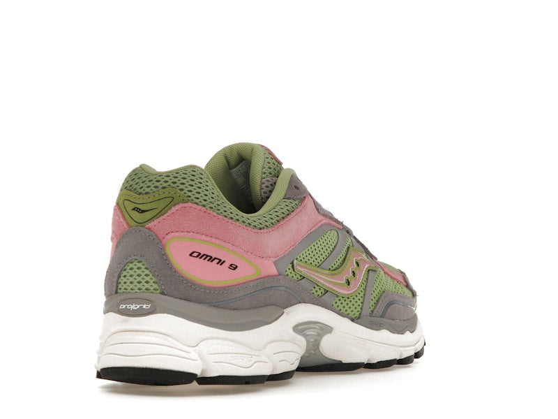 Saucony ProGrid Omni 9 Premium Grey Green Pink