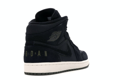 Jordan 1 Mid Black Olive Canvas