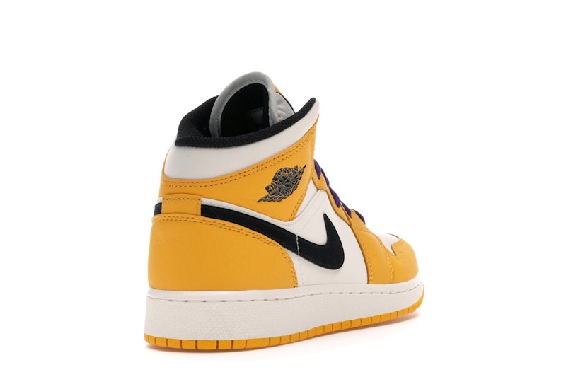 Jordan 1 Mid SE Lakers (GS)