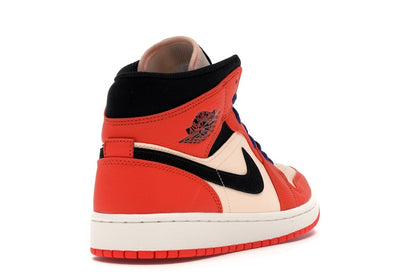Jordan 1 Mid Team Orange Black