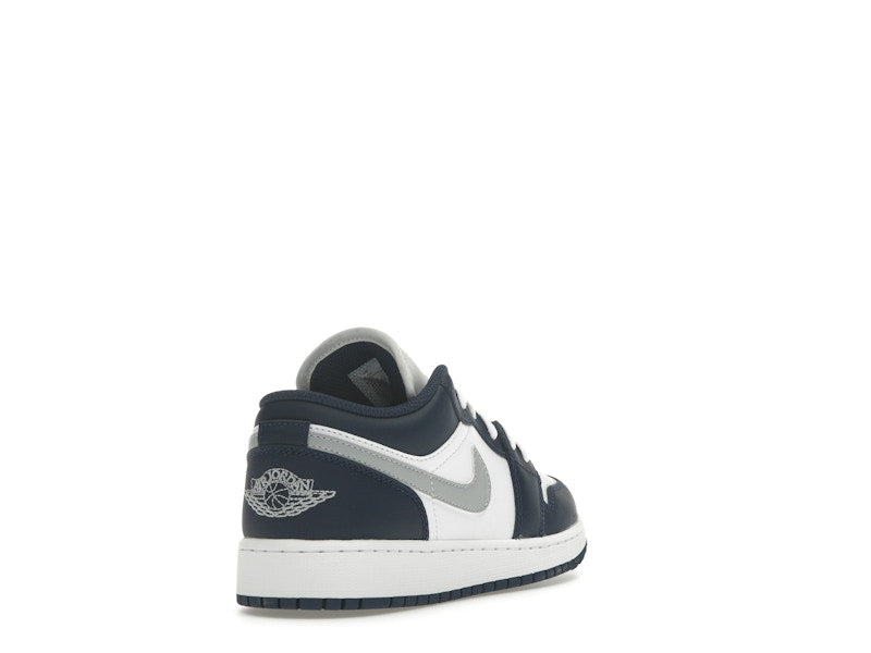 Jordan 1 Low Midnight Navy Wolf Grey (GS)
