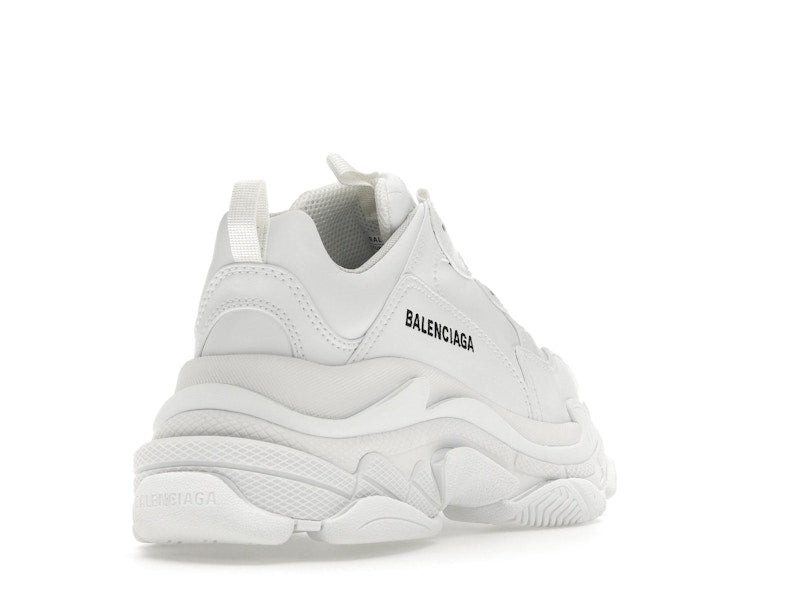 Balenciaga Triple S Synthetic Leather Triple White (Women's)
