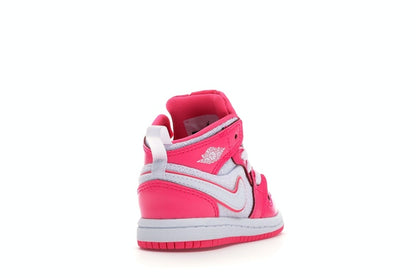 Jordan 1 Mid Hyper Pink White (TD)