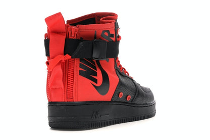 Nike SF Air Force 1 Mid Habanero Red Black