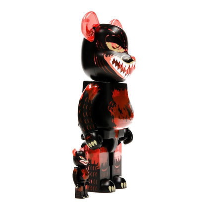 Bearbrick Godzilla VS Destoroyah version Godzilla (Meltdown) 100% & 400% Set Clear Orange Ver.