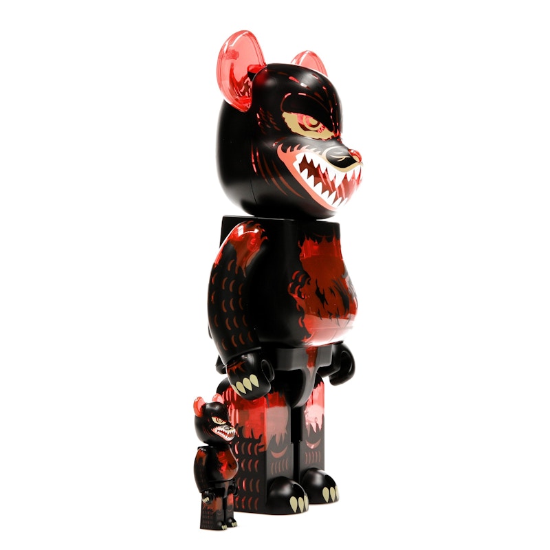 Bearbrick Godzilla VS Destoroyah version Godzilla (Meltdown) 100% & 400% Set Clear Orange Ver.
