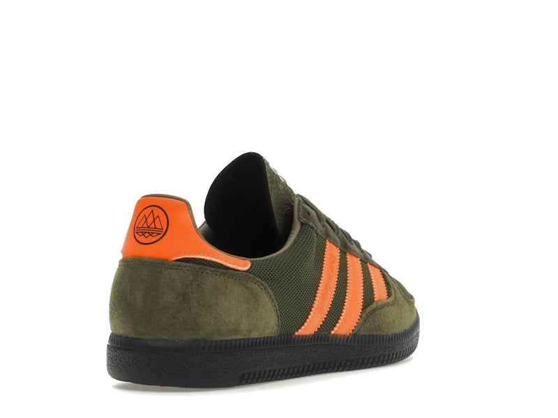 adidas Barrowland SPZL Dust Green Signal Orange