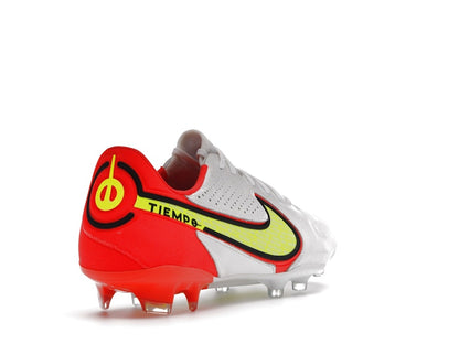 Nike Tiempo Legend 9 Elite FG White Bright Crimson Volt