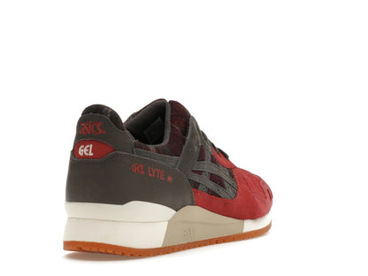 ASICS Gel-Lyte III OG Brisket Red Obsidian Grey