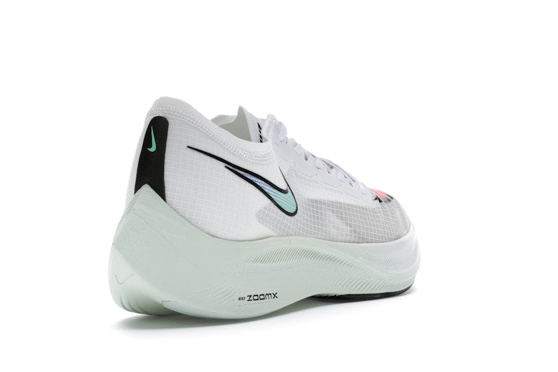 Nike ZoomX Vaporfly Next% White Hyper Jade Flash Crimson