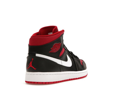Jordan 1 Mid Black Gym Red White