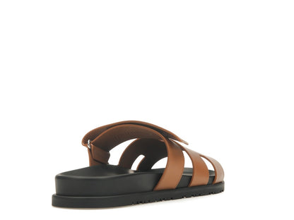 Hermes Chypre Sandal Naturel Black Smooth Calfskin Leather (M)