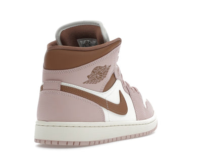 Jordan 1 Mid Pink Oxford Brown (Women's)