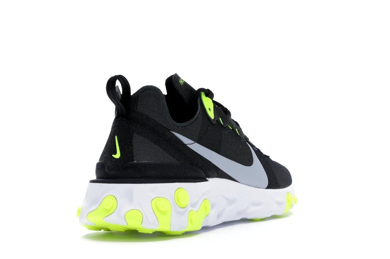 Nike React Element 55 Black Wolf Grey Volt