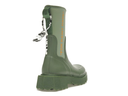 OFF-WHITE Zip-tie Rain Boots Green (Women's)