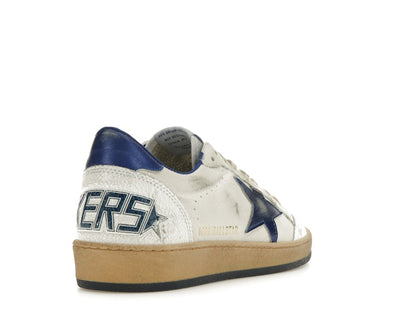 Golden Goose Ball-Star Low White Bluette