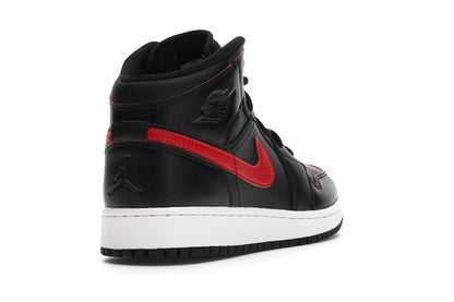 Jordan 1 Retro Mid Black Gym Red (GS)