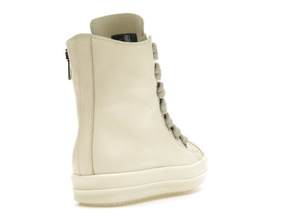 Rick Owens Lido High Sneaks Jumbo Laced Milk