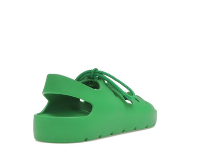Bottega Veneta Jelly Lace Up Sandal Green