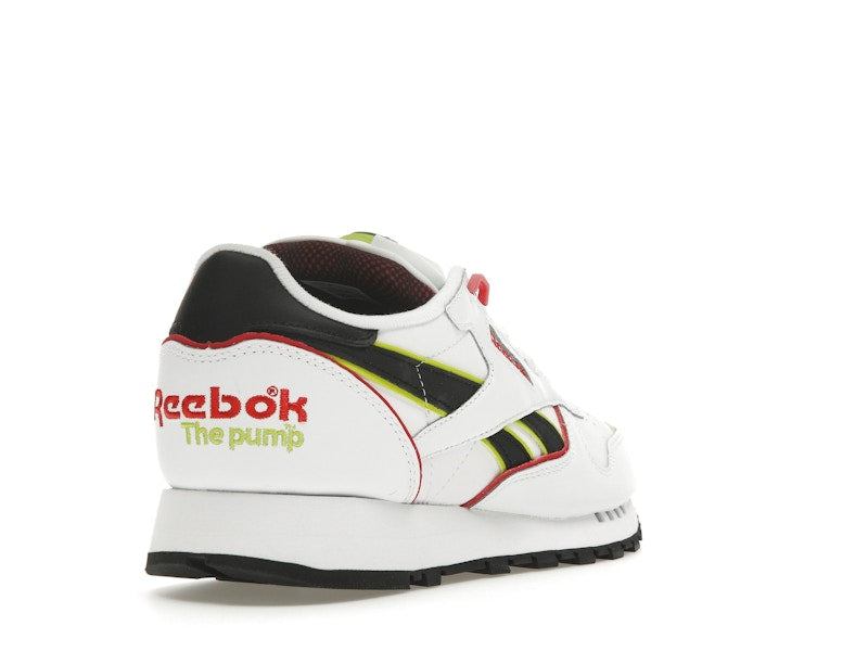Reebok Classic Leather The Pump White Acid Yellow