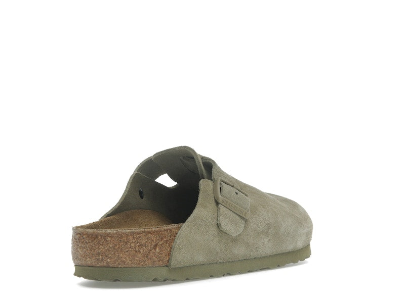 Birkenstock Boston Suede Faded Khaki