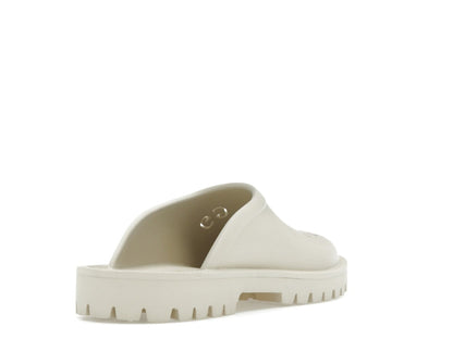 Gucci Slip-on Sandal Cut Out Monogram Mystic White
